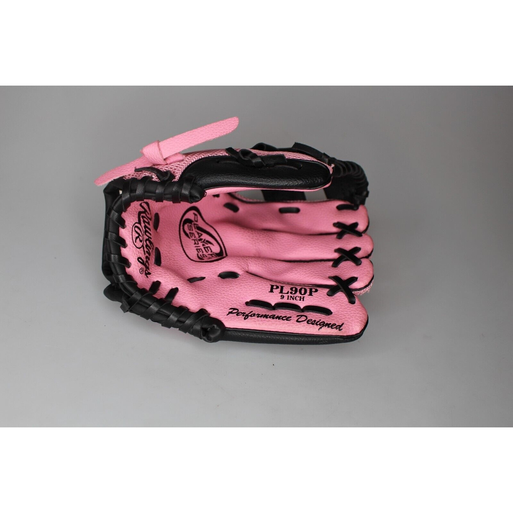 Rawlings PL90P Girl's Baseball Glove Pink Right Hand Thrower Youth 9 inches